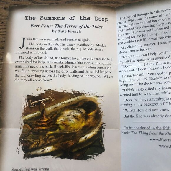 Call Of Cthulhu The Card Game & The Terror Of The Tides Asylum Pack Excellent - Picture 7 of 8